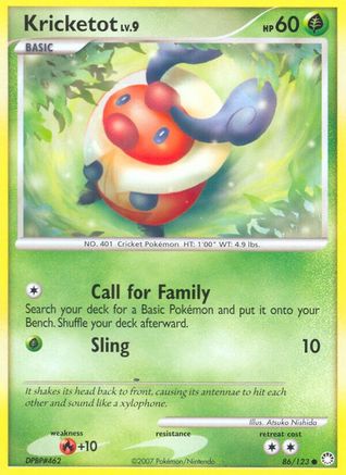 Kricketot (86) Reverse Holofoil - Mysterious Treasures
