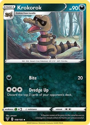 Krokorok (108) Reverse Holofoil - Vivid Voltage