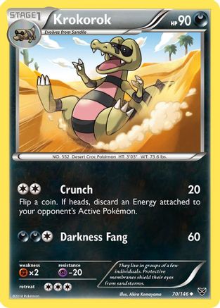 Krokorok (70) Reverse Holofoil - XY Base Set