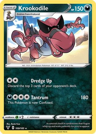 Krookodile (109) Reverse Holofoil - Vivid Voltage