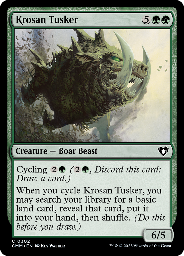 Krosan Tusker (302) Foil - Commander Masters