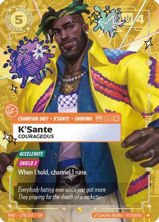 K'Sante, Courageous (Showcase) (178) Foil - Radiance