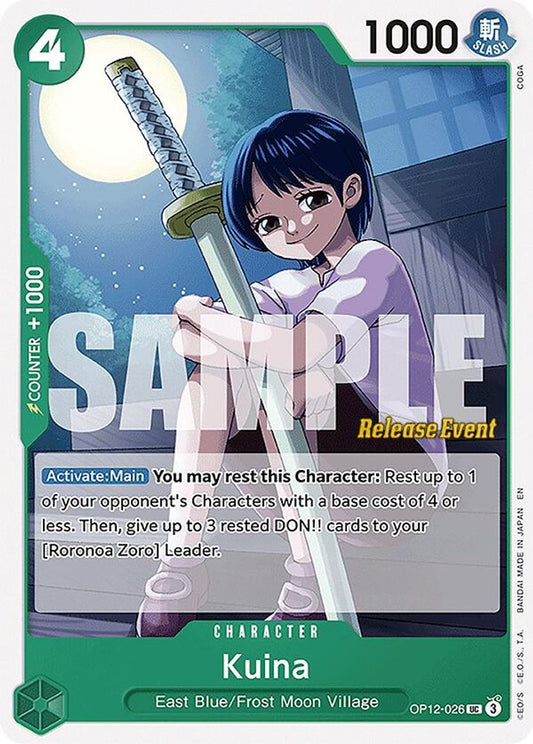 Kuina (OP12-026) Release Event Cards