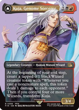 Kuja, Genome Sorcerer // Trance Kuja, Fate Defied (Borderless) (399) - FINAL FANTASY