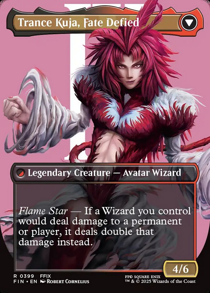 Kuja, Genome Sorcerer // Trance Kuja, Fate Defied (Borderless) (399) Foil - FINAL FANTASY
