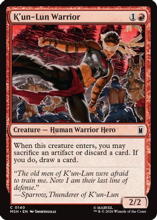 K'un-Lun Warrior (140) Foil - Marvel Super Heroes