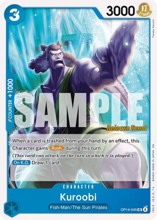 Kuroobi (OP14-045) Release Event Cards