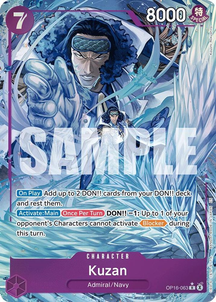 Kuzan (Alternate Art) (OP16-063) Foil