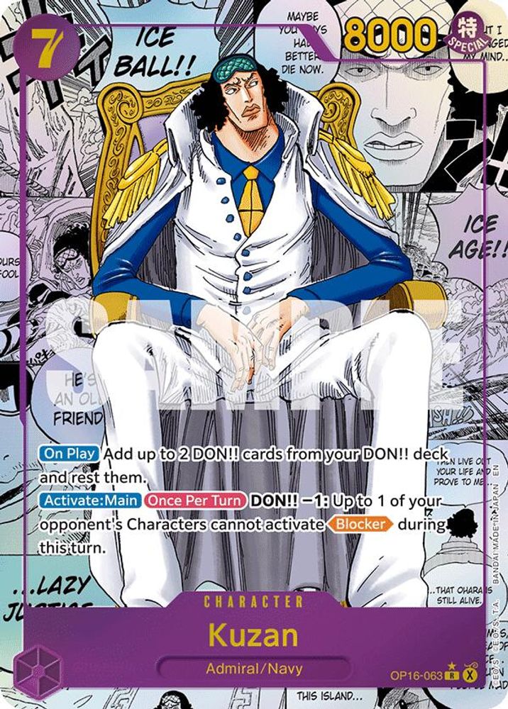 Kuzan (Manga) (OP16-063) Foil