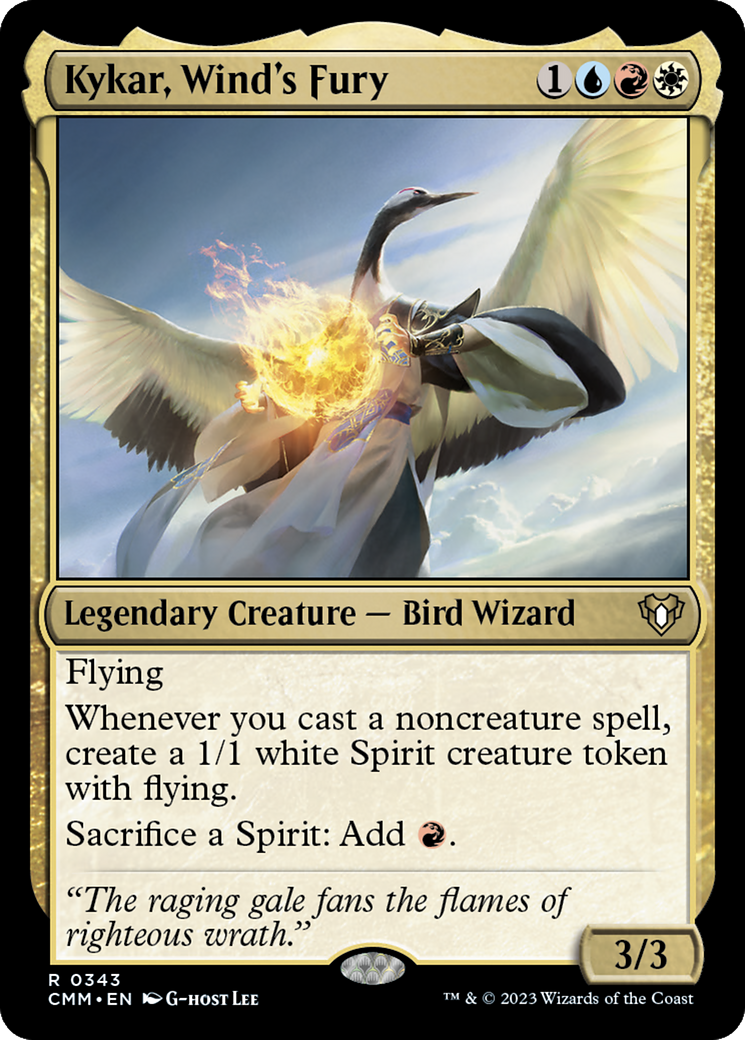 Kykar, Wind's Fury (343) Foil - Commander Masters