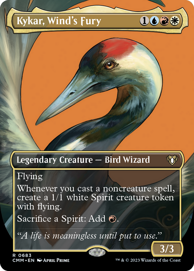 Kykar, Wind's Fury (Borderless) (683) - Commander Masters