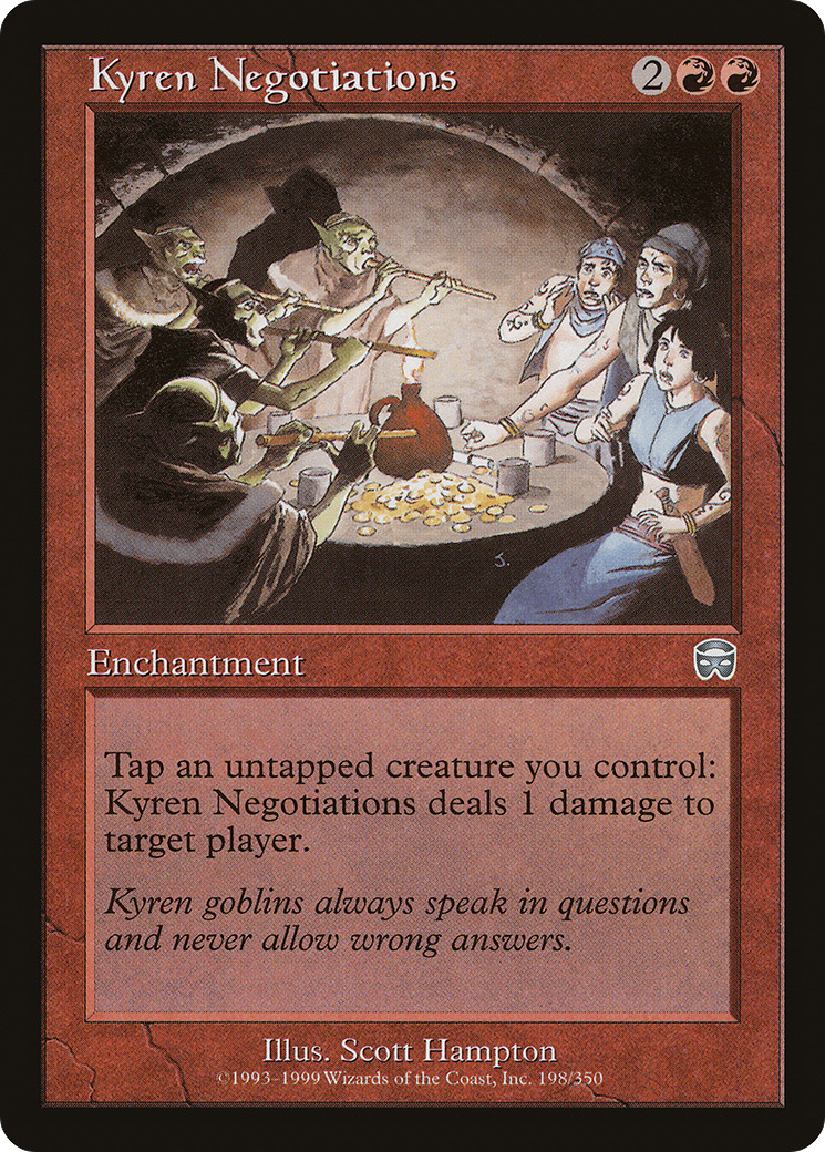 Kyren Negotiations (198) Foil - Mercadian Masques