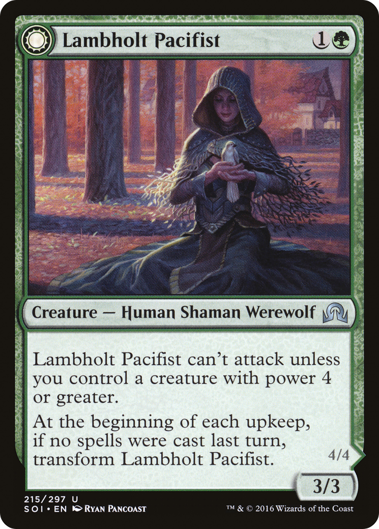 Lambholt Pacifist // Lambholt Butcher (215) Foil - Shadows over Innistrad