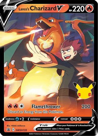 Lance's Charizard V (SWSH133) Holofoil - Black Star Promos