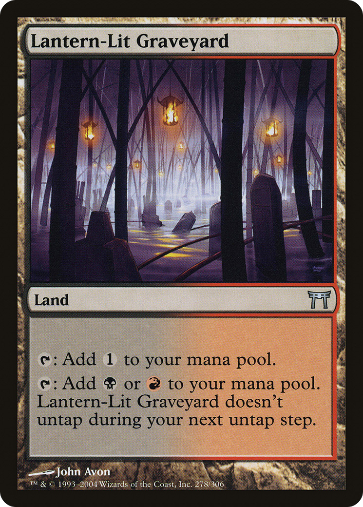 Lantern-Lit Graveyard (278) Foil - Champions of Kamigawa