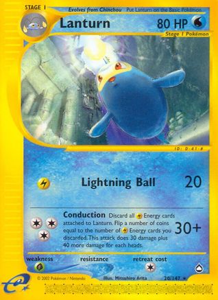 Lanturn (20) Reverse Holofoil - Aquapolis