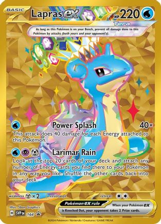 Lapras ex (Gold) (164) Holofoil - Black Star Promos