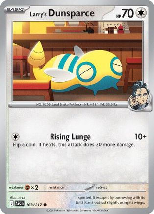 Larry's Dunsparce (163) - Ascended Heroes