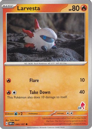 Larvesta (#44 Armarouge) (40) - Battle Academy 2024