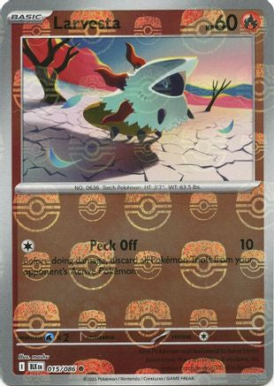 Larvesta (Master Ball Pattern) (15) Reverse Holofoil - Black Bolt