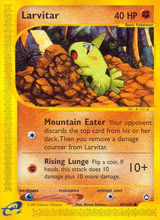 Larvitar (89) Reverse Holofoil - Aquapolis