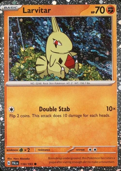 Larvitar (Cosmos Holo) (110) Holofoil - Miscellaneous Cards & Products