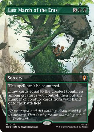 Last March of the Ents (Borderless) (027) Foil - The Hobbit: Eternal-Legal