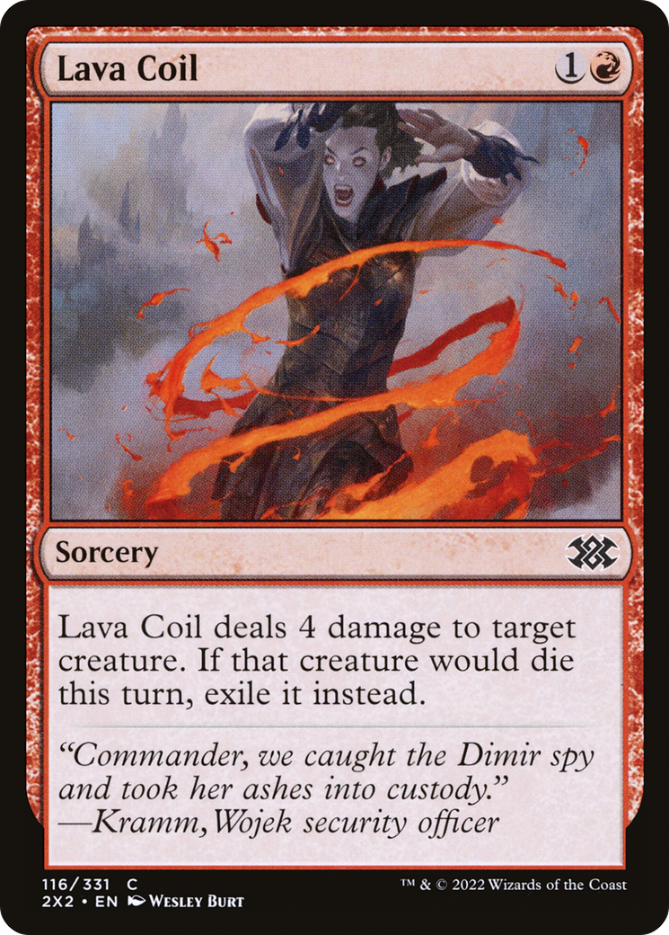 Lava Coil (116) Foil - Double Masters 2022