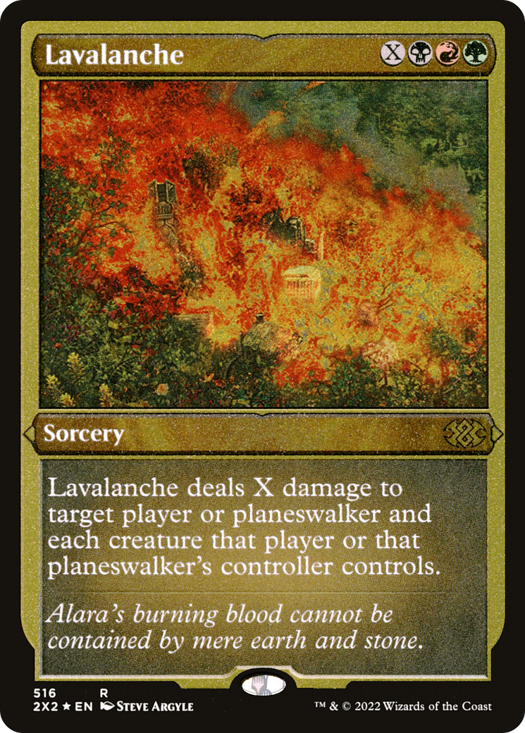 Lavalanche (516) Etched Foil - Double Masters 2022