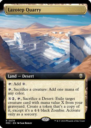 Lazotep Quarry (Extended Art) (079) Ripple Foil - Commander: Modern Horizons 3