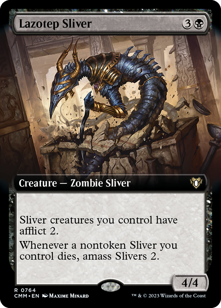 Lazotep Sliver (Extended Art) (764) - Commander Masters