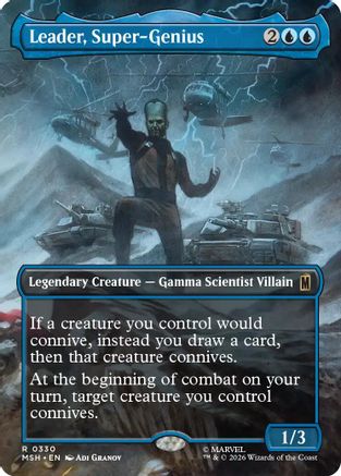 Leader, Super-Genius (Borderless) (330) Foil - Marvel Super Heroes