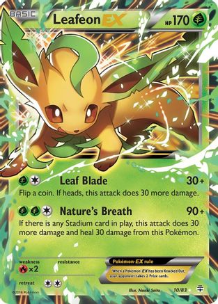 Leafeon EX (10) Holofoil - Generations