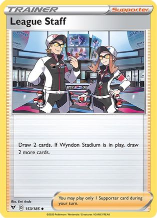 League Staff (153) Reverse Holofoil - Vivid Voltage