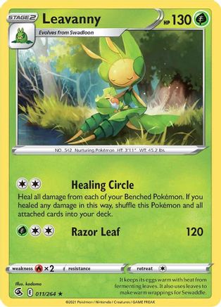 Leavanny (11) Reverse Holofoil - Fusion Strike