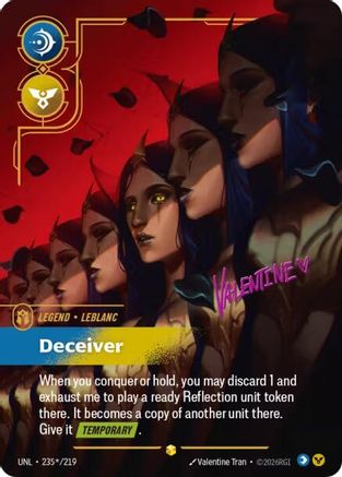 LeBlanc – Deceiver (Signature) (235) Foil - Unleashed