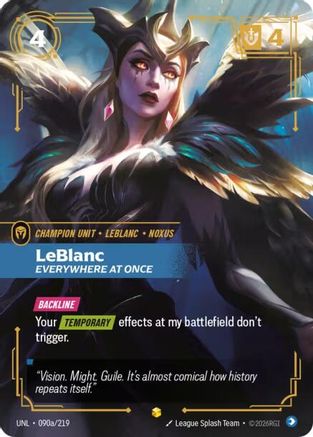 LeBlanc – Everywhere At Once (Alternate Art) (090a) Foil - Unleashed