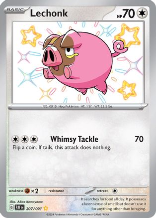Lechonk (207) Holofoil - Paldean Fates