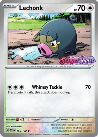Lechonk (Best Buy Exclusive) (156) Reverse Holofoil - Miscellaneous Cards & Products