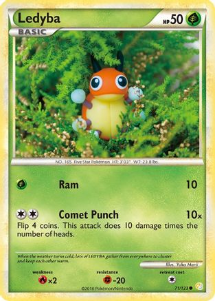 Ledyba (71) Reverse Holofoil - HeartGold & SoulSilver