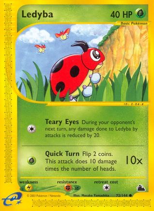 Ledyba (72) Reverse Holofoil - Skyridge