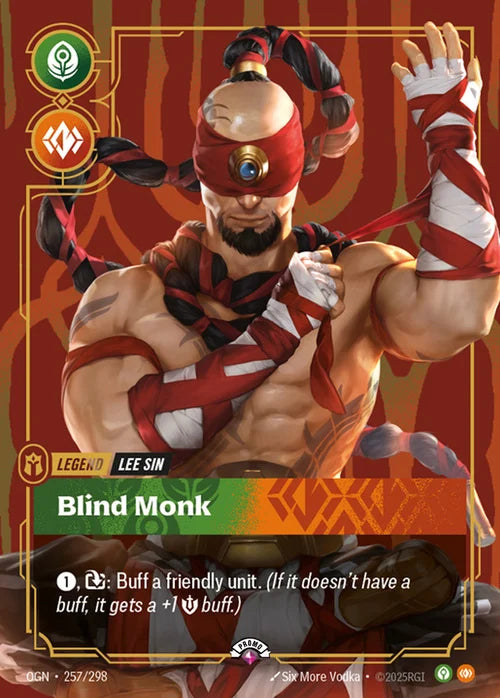 Lee Sin – Blind Monk (257) Foil - Riftbound Promotional Cards