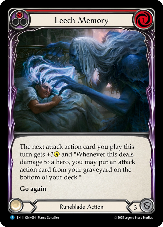 Leech Memory (OMN091) Rainbow Foil - Omens of the Third Age