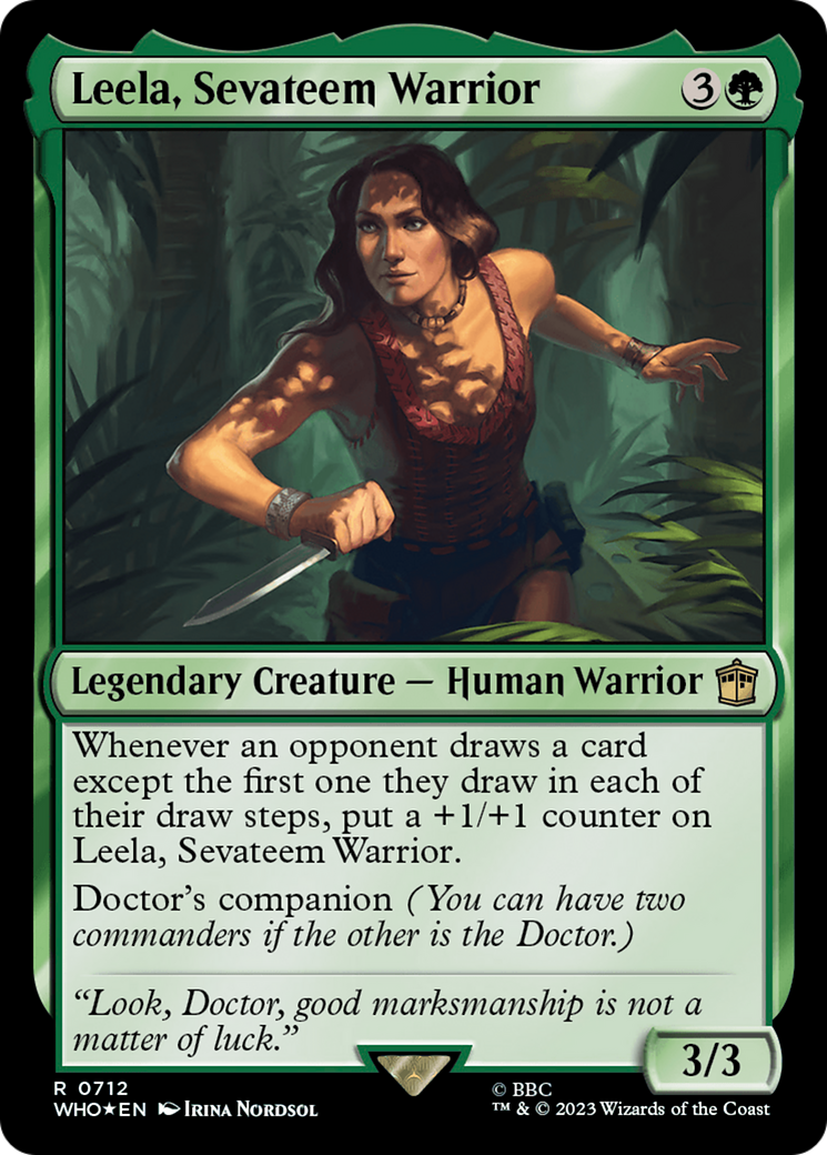 Leela, Sevateem Warrior (712) Surge Foil - Doctor Who