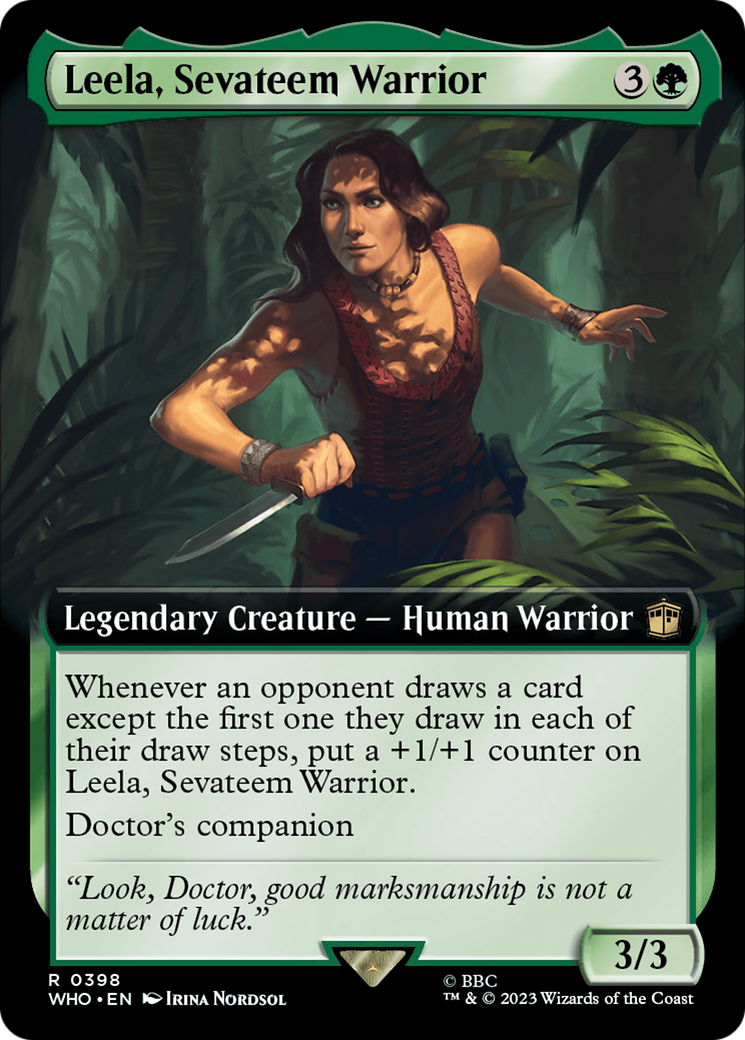 Leela, Sevateem Warrior (Extended Art) (398) Foil - Doctor Who