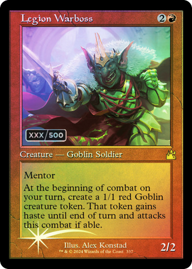 Legion Warboss (Retro) (Serial Numbered) (337) Foil - Ravnica Remastered