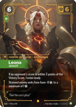 Leona – Zealot (Alternate Art) (079a) Foil - Origins