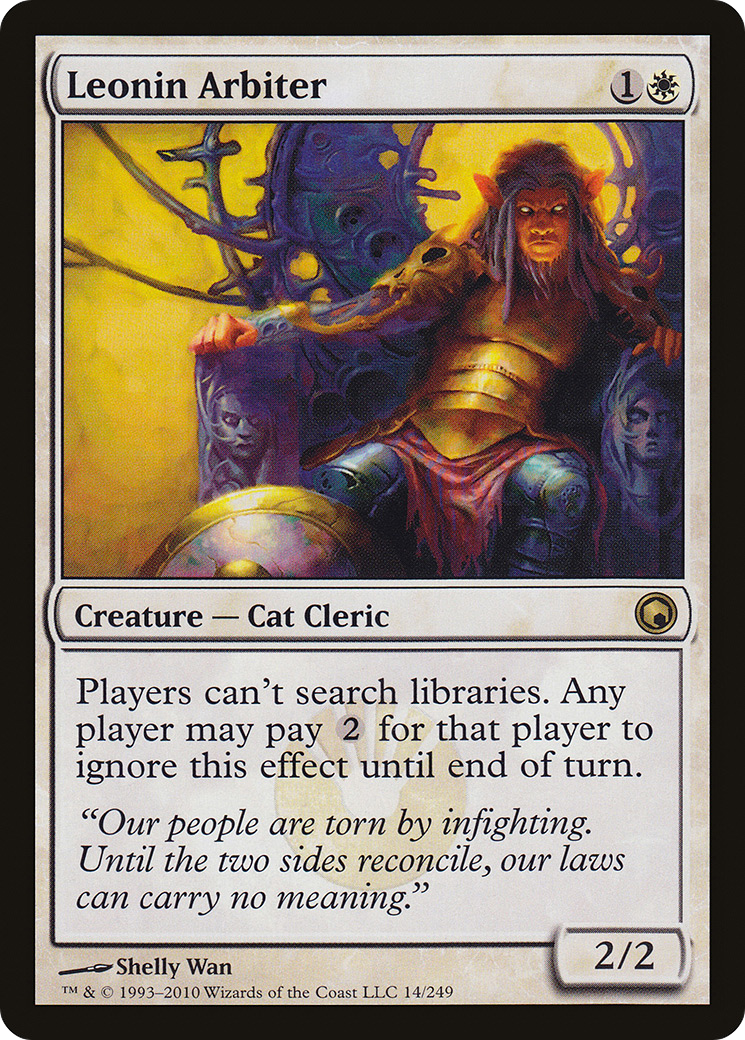 Leonin Arbiter (014) Foil - Scars of Mirrodin