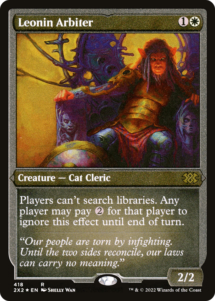 Leonin Arbiter (418) Etched Foil - Double Masters 2022