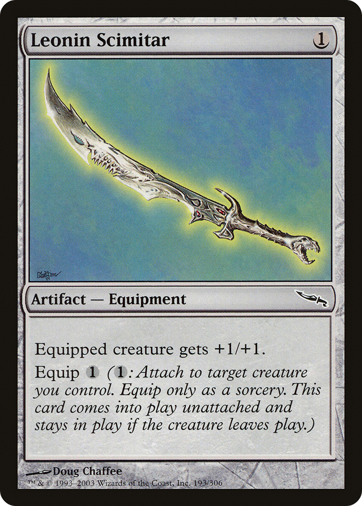 Leonin Scimitar (193) Foil - Mirrodin